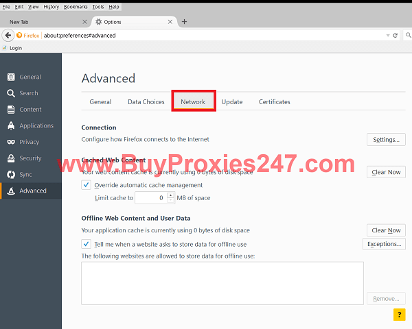 step-4 firefox proxy settings-buyproxies247.com